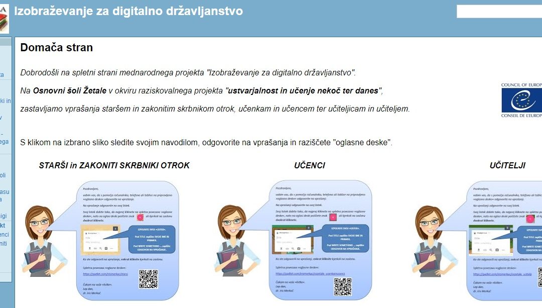 Izobraževanje za digitalno državljanstvo