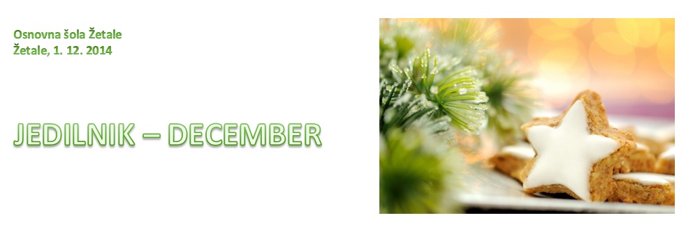 jedilnik december