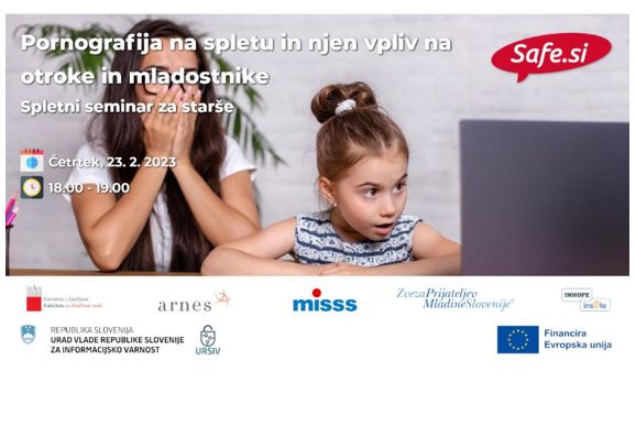 SPLETNI SEMINAR ZA STARŠE O PORNOGRAFIJI NA SPLETU IN NJENEM VPLIVU NA OTROKE IN MLADOSTNIKE